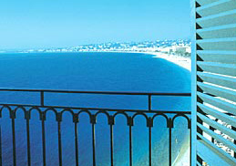 Promenade des Anglais from the window of the Suisse Hotel